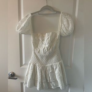 Sabo Skirt White Babydoll dress